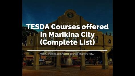 TESDA Courses Offered Training Marikina City.